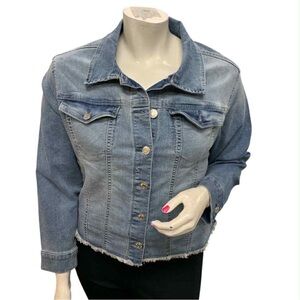 Angels Light Blue Denim Jacket Size Xl